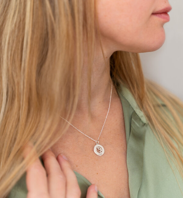 KAYA sieraden Engraving charm ‘Child’s Head’