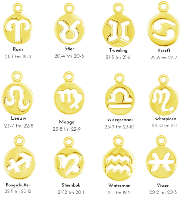 KAYA sieraden Zodiac charm