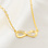 KAYA sieraden Zilveren Ketting 'Infinity Crystal'