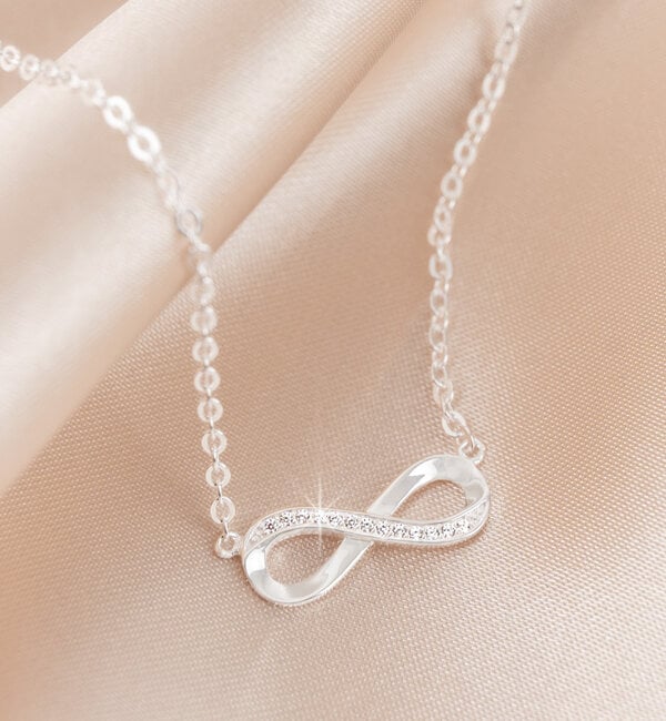 KAYA sieraden 3 Kettingen 'Infinity Crystal'