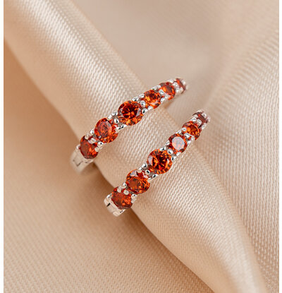 KAYA sieraden Creolen Birthstone - Januari