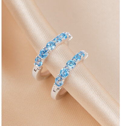 KAYA sieraden Creolen Birthstone - Maart