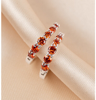 KAYA sieraden Creolen Birthstone - Juli