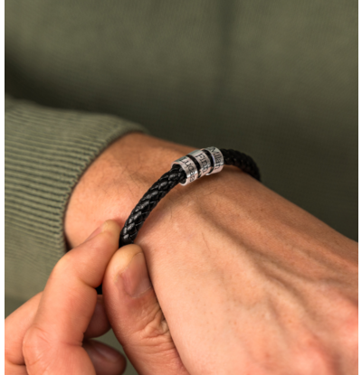 KAYA sieraden Herenarmband met Naambedels I Kies je Bedels