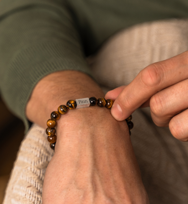 KAYA sieraden Bracelet Men with Tiger Eye Beads