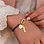 KAYA sieraden Purple Glass Pearl Bracelet with Oval Lock 'Festival Pearl' - Create your own | Stainless Steel