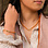 KAYA sieraden Orange Glass Bead Bracelet and Necklace Set with Oval Lock 'Festival Pearl' | Stainless Steel