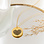 Gegraveerde sieraden Bridal Necklace Fingerprint Heart | 2 Fingerprints