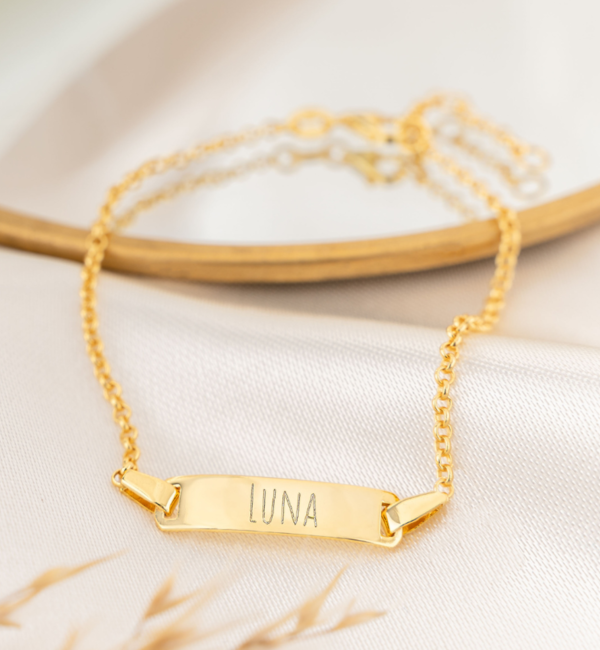 KAYA sieraden Personalized Bridal Bracelet ‘Classic Bar’