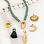 KAYA sieraden Green Necklace Glass Pearls with Oval Lock 'Festival Pearl' - Create your own | Stainless Steel