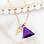 KAYA sieraden Necklace with Letter and Purple Tassel 'Festival Pearl' | Stainless steel