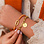 KAYA sieraden Oranje Armbanden Glasparel Set ‘Festival Pearl’ | Stainless Steel