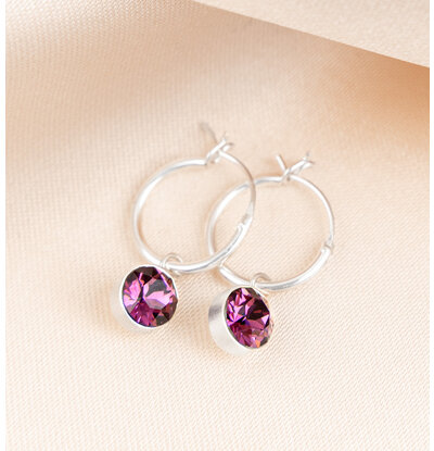 KAYA sieraden Birthstone Earrings 'February'