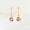 KAYA sieraden Birthstone Hoop Earrings 'June'