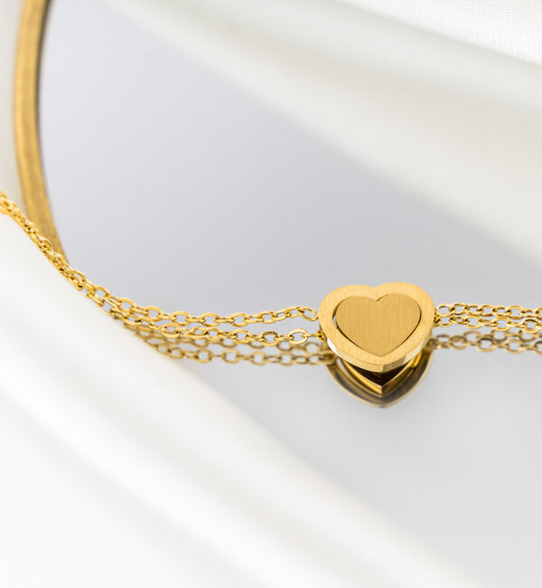 KAYA sieraden Mother’s Day bracelet set Mother & Daughter ‘Hearts’ | Stainless Steel