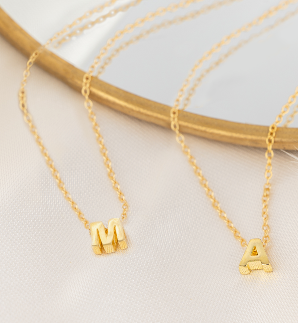 KAYA sieraden Moeder Dochter kettingen 'Initials'