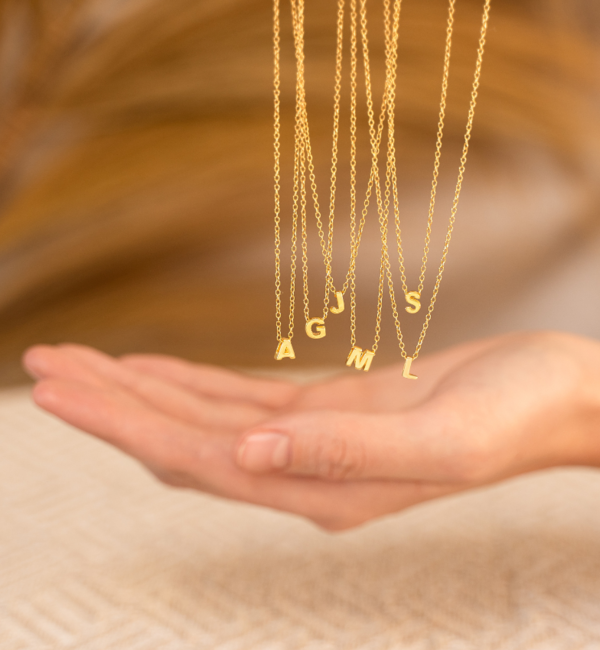 KAYA sieraden Moeder Dochter kettingen 'Initials'