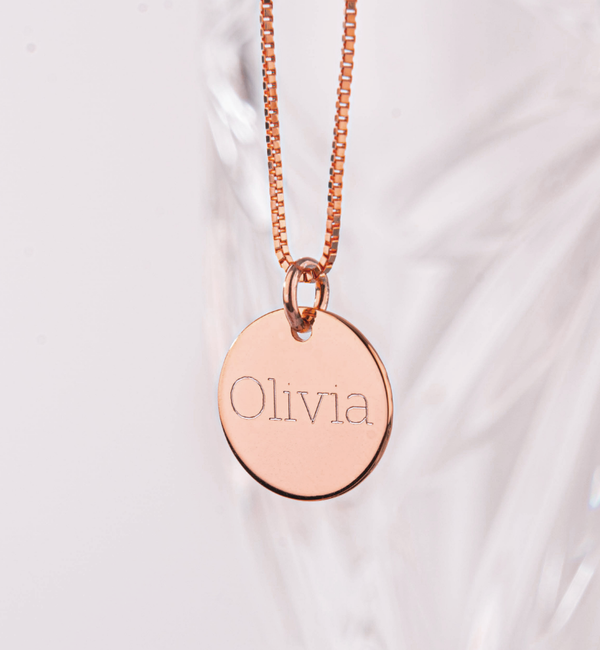 KAYA sieraden Ketting 'Litte Coin' met gravure