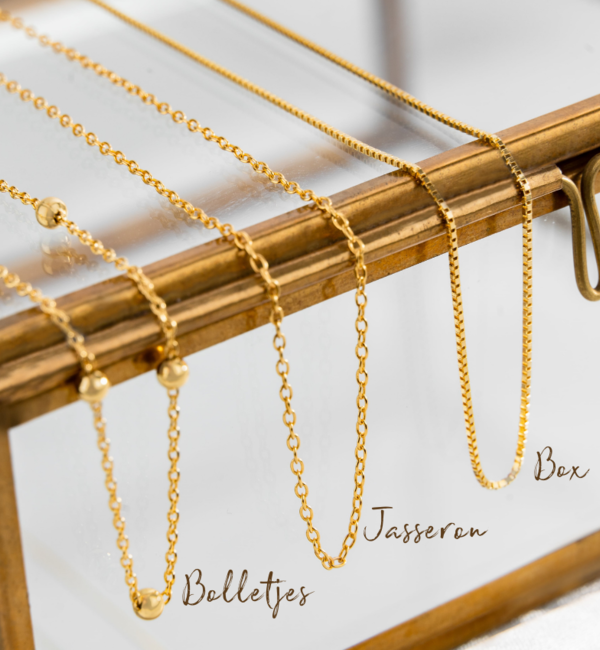 KAYA sieraden Gepersonaliseerde Ketting met Initialen 'Olivia'