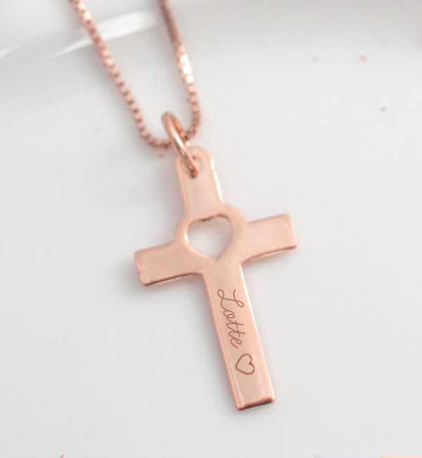 KAYA sieraden Necklace ‘Cross’ with heart