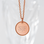 KAYA sieraden Necklace with Letter 'Beaded Disc'| Rose