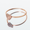 Gegraveerde sieraden Ring with Fingerprint 'Heart' - Rose Gold Plated