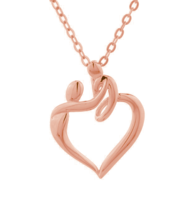 KAYA sieraden Mama ketting 'Moeder & Kind'  - Rose Verguld