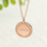 KAYA sieraden Loose Charm with Initials 'Olivia' - Rose Gold Plated