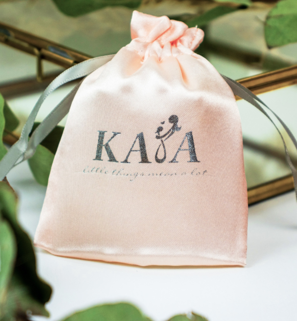 KAYA sieraden Loose Charm with Initials 'Olivia' - Rose Gold Plated