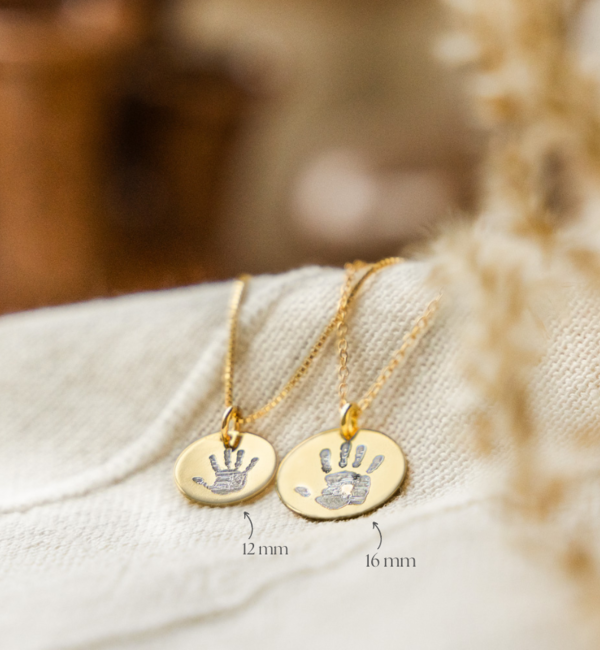 Sieraden graveren Ketting met Handafdruk