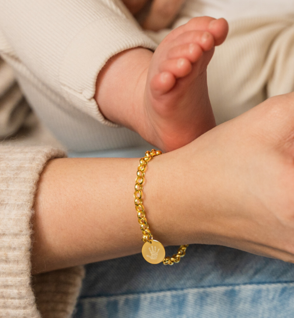 Gegraveerde sieraden Bracelet with Handprint