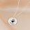 Gegraveerde sieraden Necklace with Handprint and Name - Black