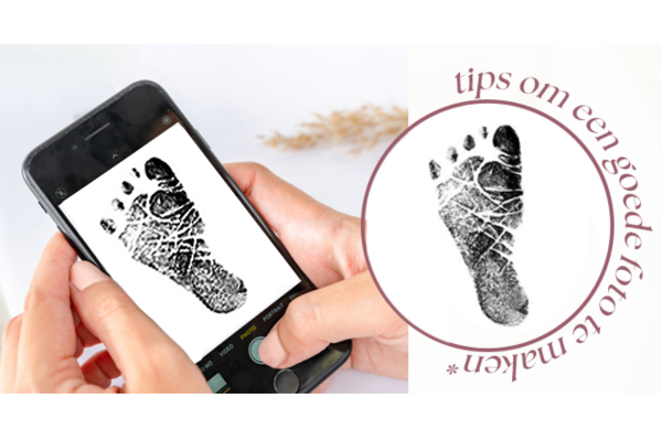 Tips for photo of foot or handprint