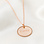 KAYA sieraden Necklace 'Beaded Disc' with Engraving | Rose