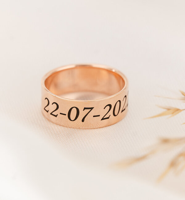 KAYA sieraden Personalized Ring with Engraving - Copy