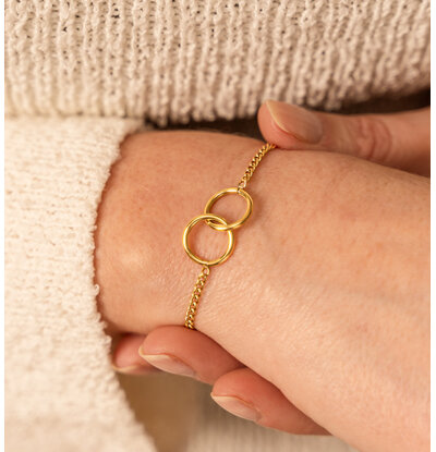 KAYA sieraden Armbandje op Wenskaartje 'Connected