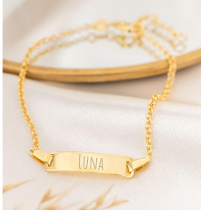 KAYA sieraden Bracelet with Name 'Classic Bar'