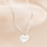 KAYA sieraden Silver necklace with engraving charm 'Tiffany style'