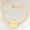 KAYA sieraden Elegant Disc Bracelet with Initials