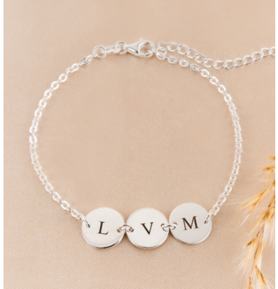KAYA sieraden Letter Armband 3 Initialen