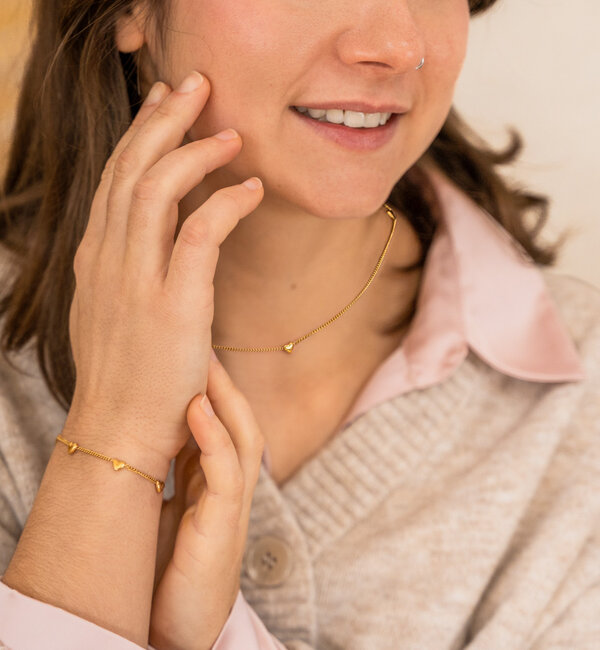 KAYA sieraden Necklace ‘Little Hearts’ | Stainless Steel