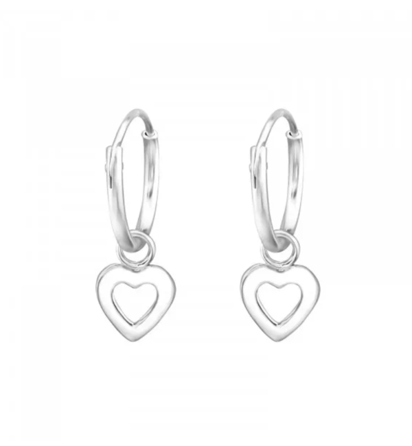 KAYA sieraden Creolen 'Silver Heart'