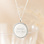 KAYA sieraden Pavé Necklace with Engraving | Zirconia Stones