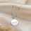 KAYA sieraden Pavé Necklace with Letters I Zirconia Crystals