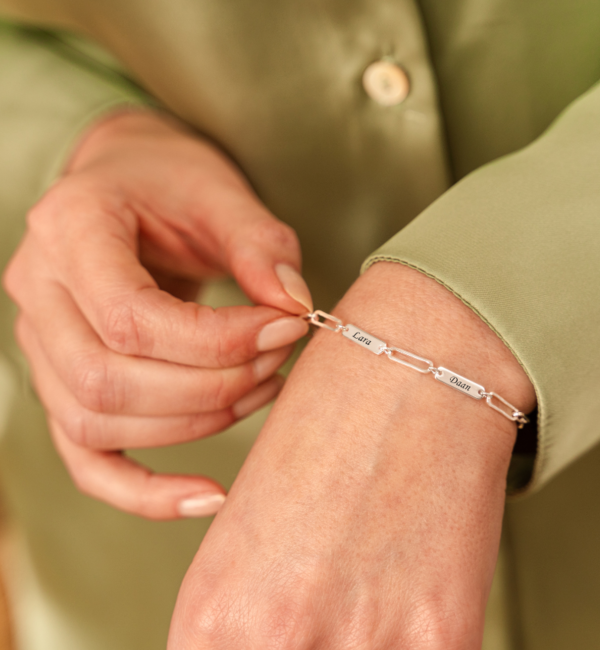 KAYA sieraden Kerst Schakelarmband met Naam 'Closed Forever'