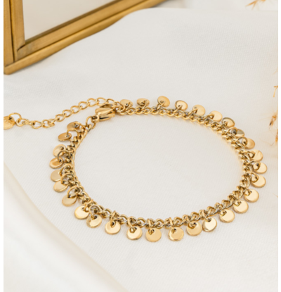 KAYA sieraden Boho Bracelet 'Coins' | Stainless Steel