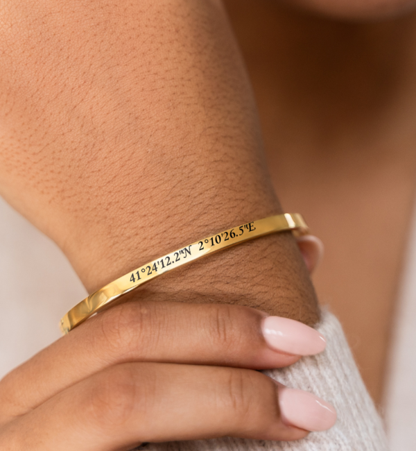 KAYA sieraden Slave Bracelet with Coordinates