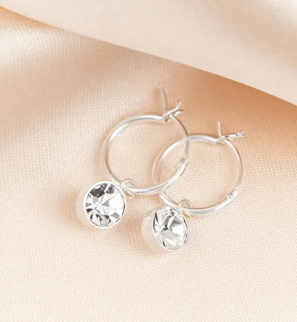 KAYA sieraden Bridal Hoop Earrings 'Birthstone' | Choose the Color