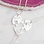 KAYA sieraden Friendship Necklace for 3 'Puzzle Pieces' - Rose Gold Plated