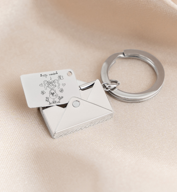 KAYA sieraden Children's drawing Keychain 'Letter'